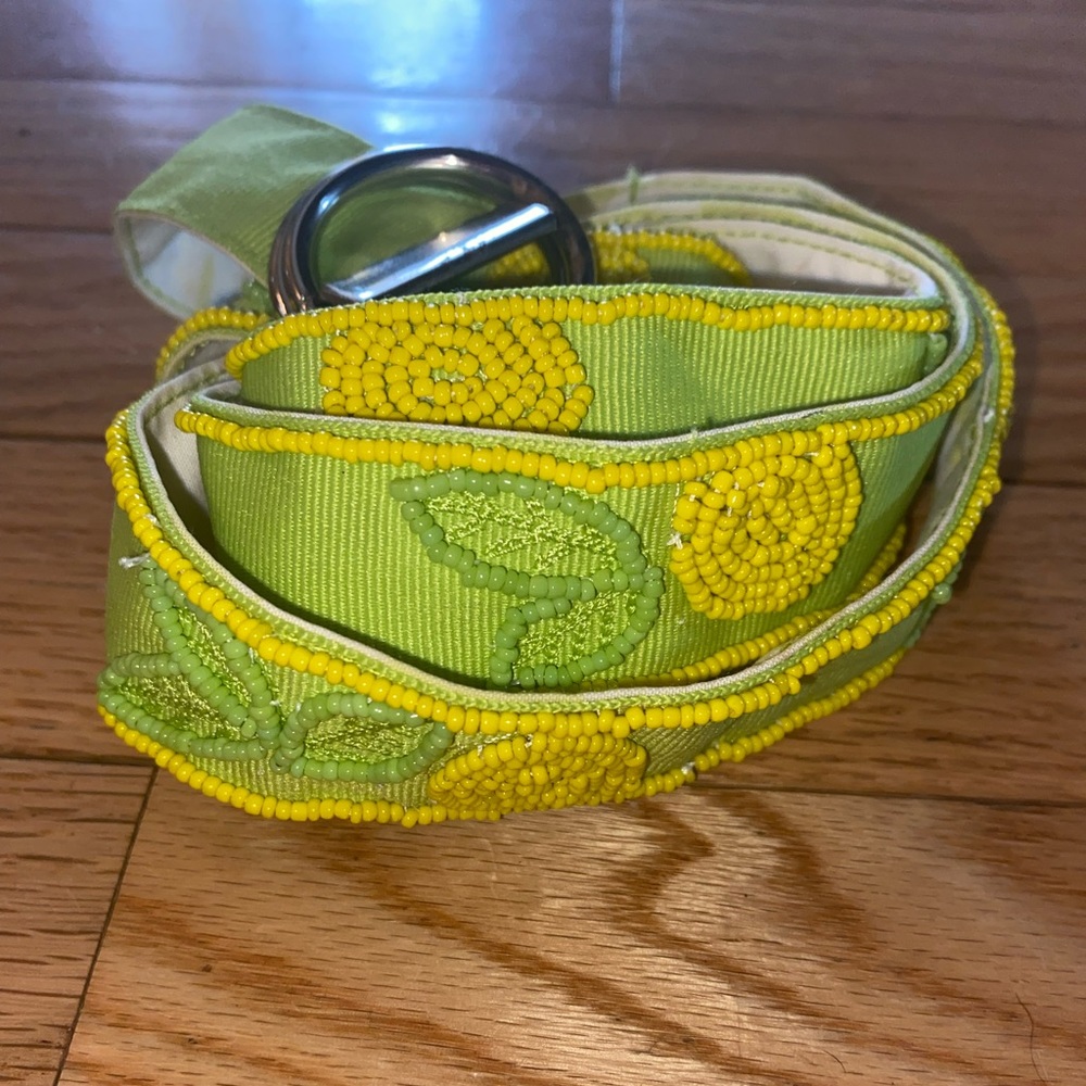 ***SOLD***Vintage 90’s Beaded Ribbon Belt